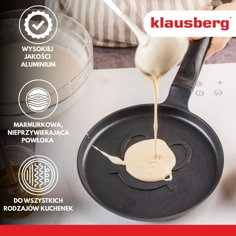 Klausberg, patelnia do uśmiechniętych naleśników, 18 cm, kb-7971