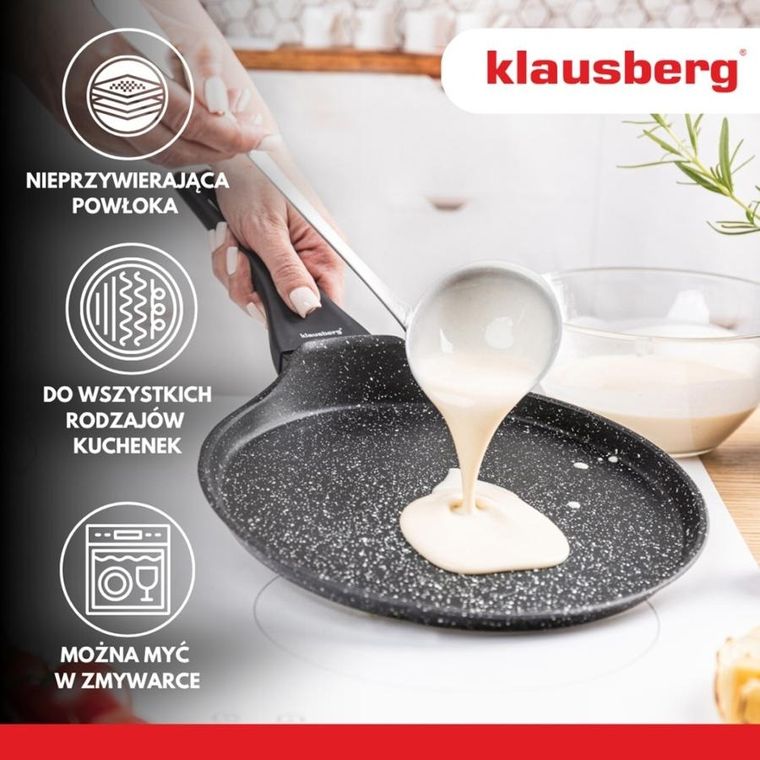 Klausberg, patelnia marmurkowa do naleśników, 24 cm, kb-7957