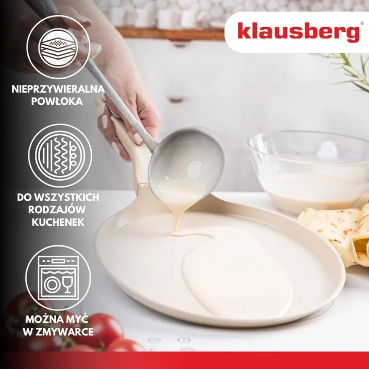 Klausberg, patelnia marmurkowa do naleśników, 24 cm, kb-7958