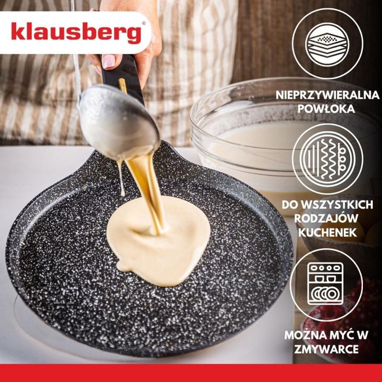 Klausberg, patelnia marmurkowa do naleśników, 24 cm, kb-7964
