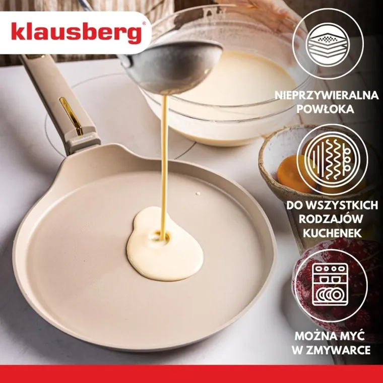 Klausberg, patelnia marmurkowa do naleśników, 24 cm, kb-7965