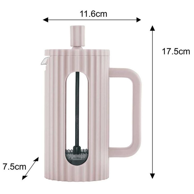 Klausberg, zaparzacz tłokowy do kawy/herbaty, różowy, 350 ml