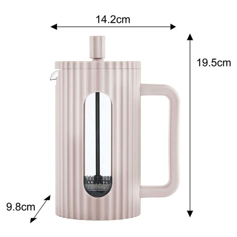 Klausberg, zaparzacz tłokowy do kawy/herbaty, różowy, 600 ml