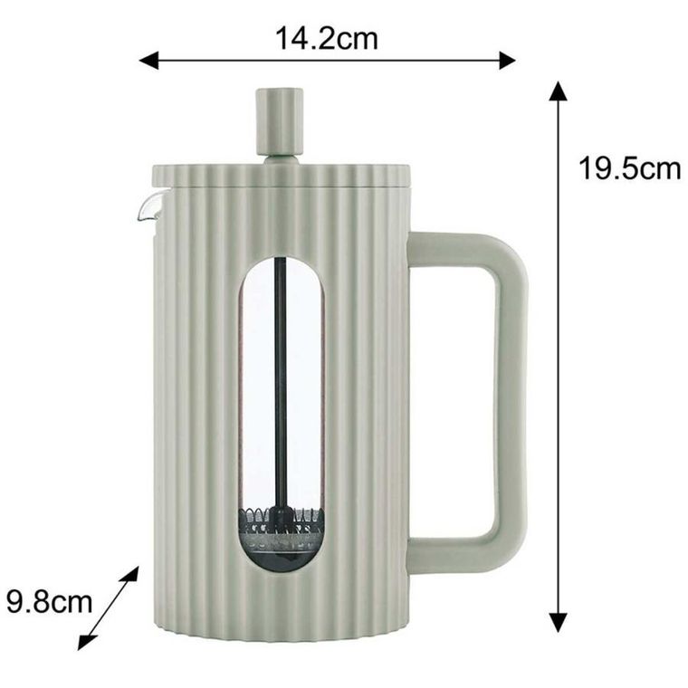 Klausberg, zaparzacz tłokowy do kawy/herbaty, zielony, 600 ml