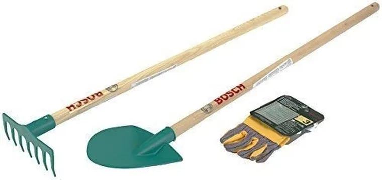 Klein, Bosch, zestaw ogrodowy, grabie, łopata