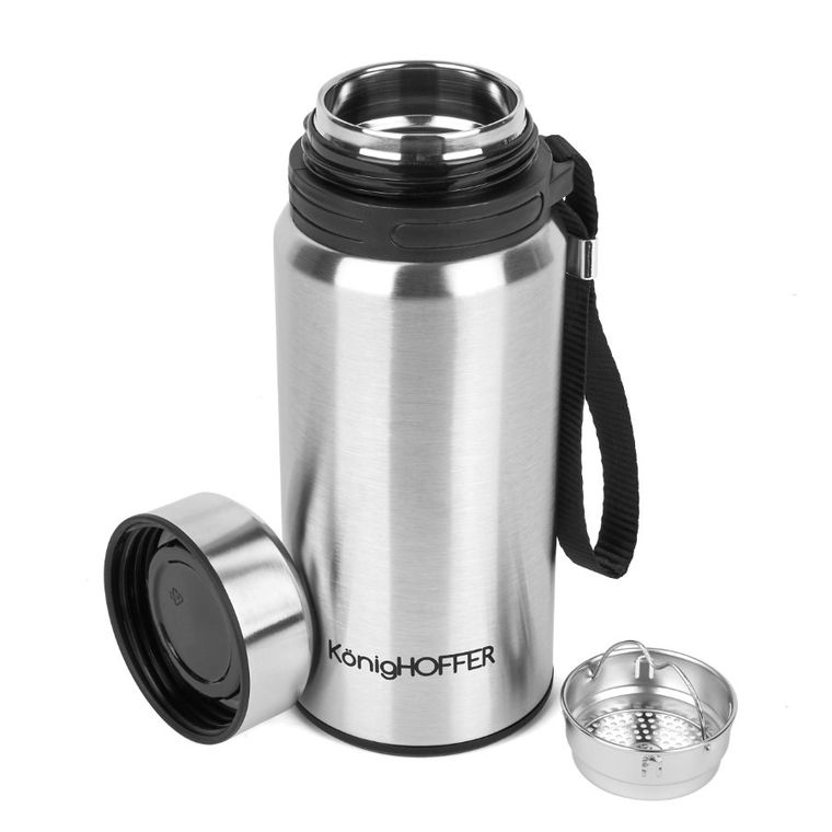 Könighoffer, Adventure, termos próżniowy ze stali nierdzewnej z sitkiem, 500 ml