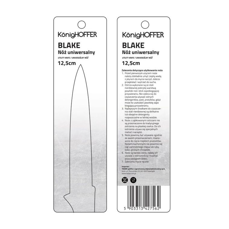 KönigHoffer, Blake, nóż uniwersalny, 12,5 cm