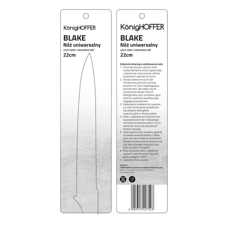 KönigHoffer, Blake, nóż uniwersalny, 20,5 cm