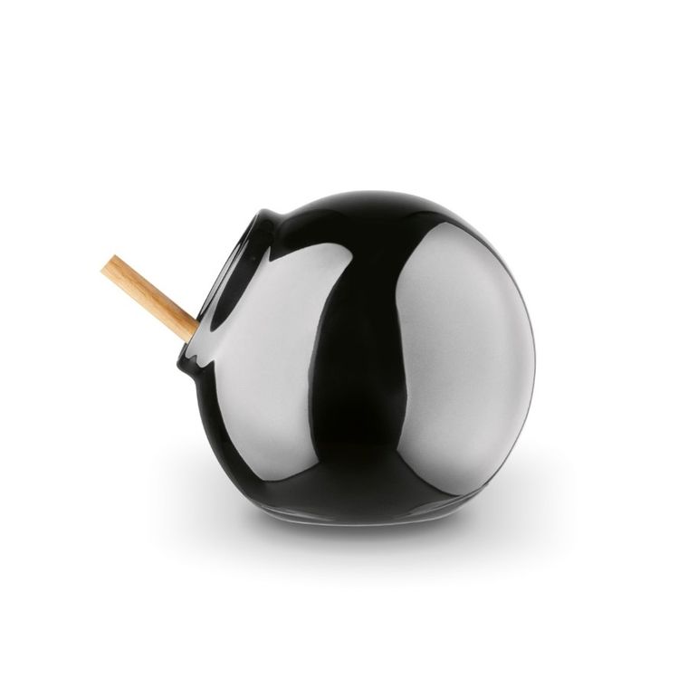 Könighoffer, Ceramic, pojemnik kuchenny z drewnianą łyżeczką, czarny