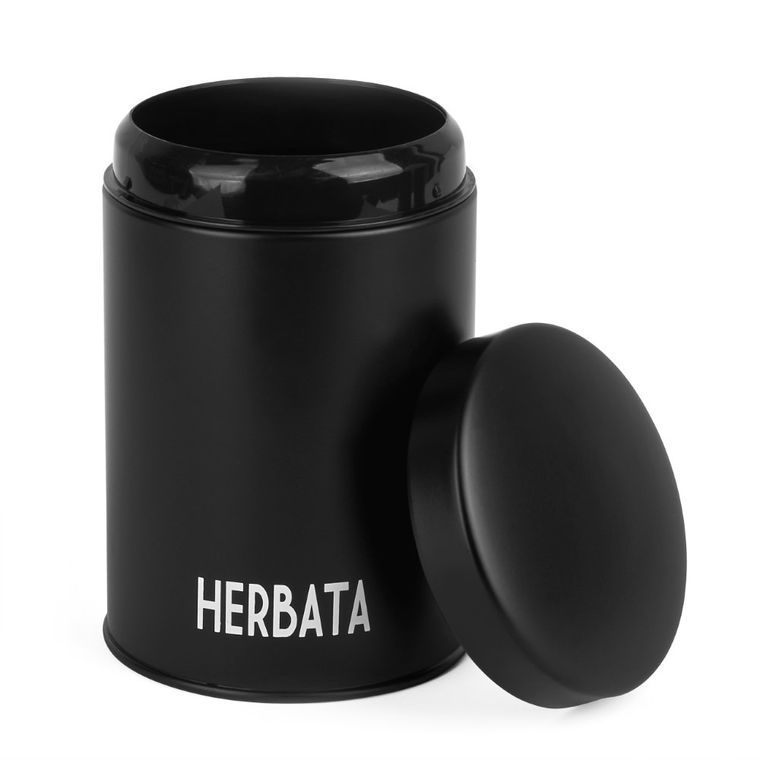 KönigHoffer, Concept black, 3 pojemniki: kawa, herbata, cukier, 11-16,5 cm