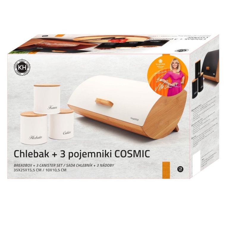KönigHoffer, Cosmic, chlebak + pojemniki: cukier, kawa, herbata, zestaw kremowy