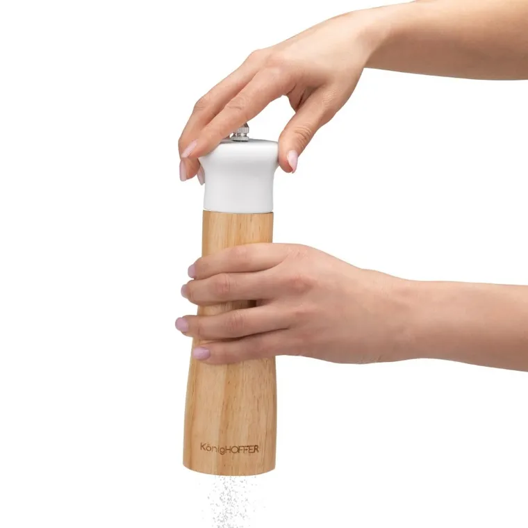 Könighoffer, Cosmic, młynek ręczny do soli i pieprzu, biały