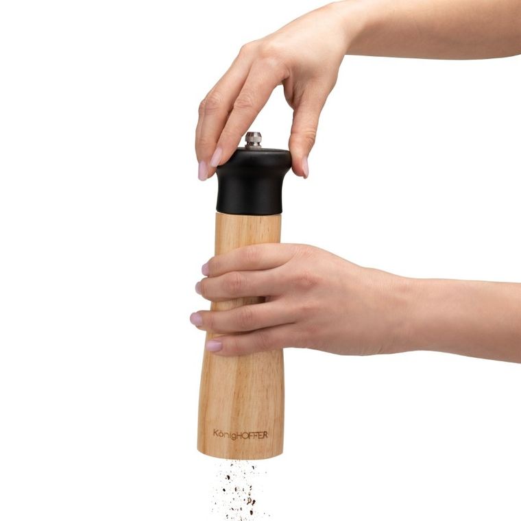 Könighoffer, Cosmic, młynek ręczny do soli i pieprzu, czarny