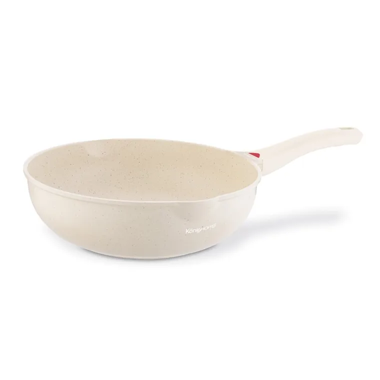 Könighoffer, Creamy Marble, patelnia wok, 30-9,5 cm