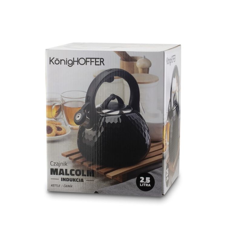 KönigHoffer, Malcolm, czajnik nierdzewny, black, 2,5l