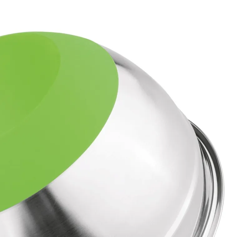 Könighoffer, miska nierdzewna satynowa, silikonowa podstawa, zielony, 28-13 cm