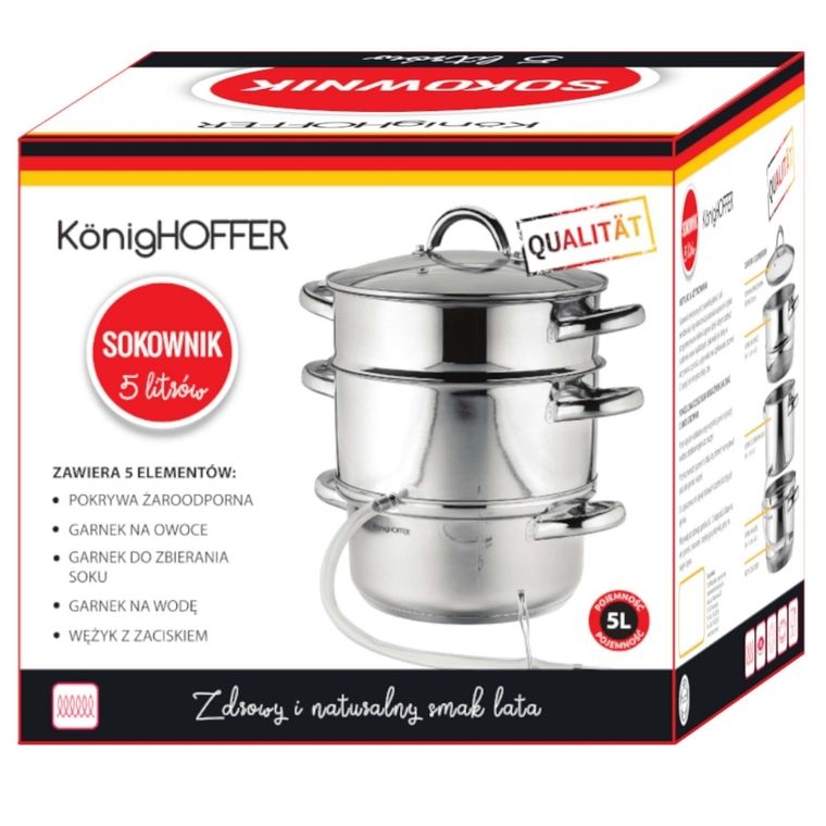 Könighoffer, sokownik nierdzewny, 5l