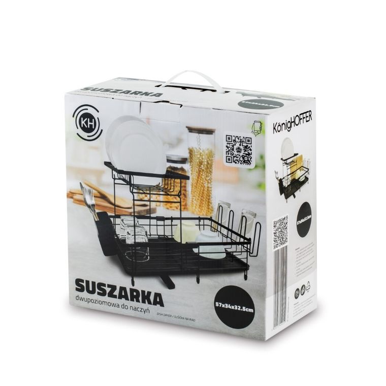 Könighoffer, suszarka do naczyń, dwupoziomowa, 57-24-32.5 cm, xy-77