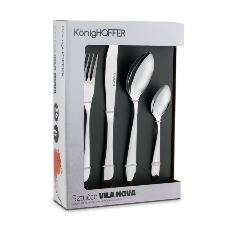 KönigHoffer, Vila Nova, sztućce, window box, 24 elementy