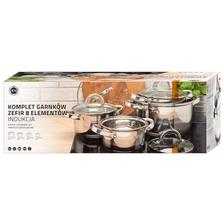 Könighoffer, Zefir, komplet garnków, 8 elementów