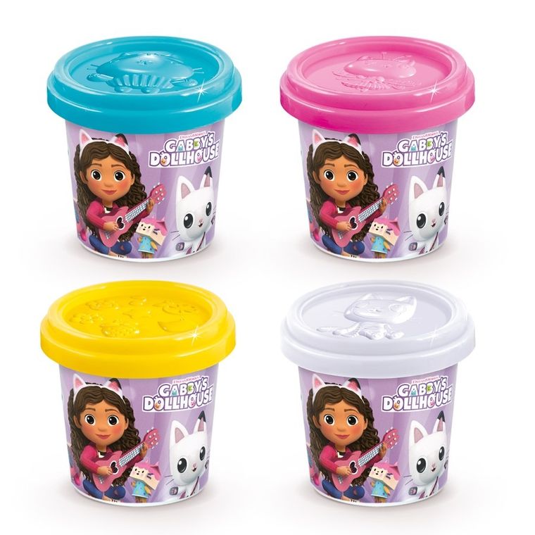 Koci Domek Gabi, masy plastyczne w tubach, 4 szt.