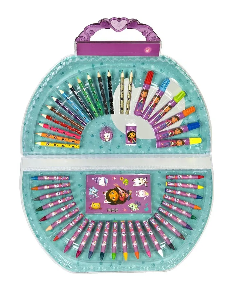 Koci Domek Gabi, zestaw artystyczny w walizce, 51 elementów