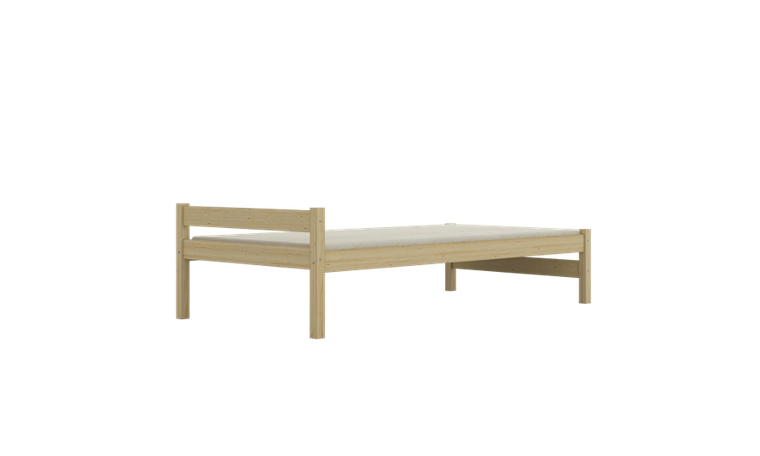 Kocot Kids, Aleks, łóżko, naturalny nielakierowany, 90-200 cm