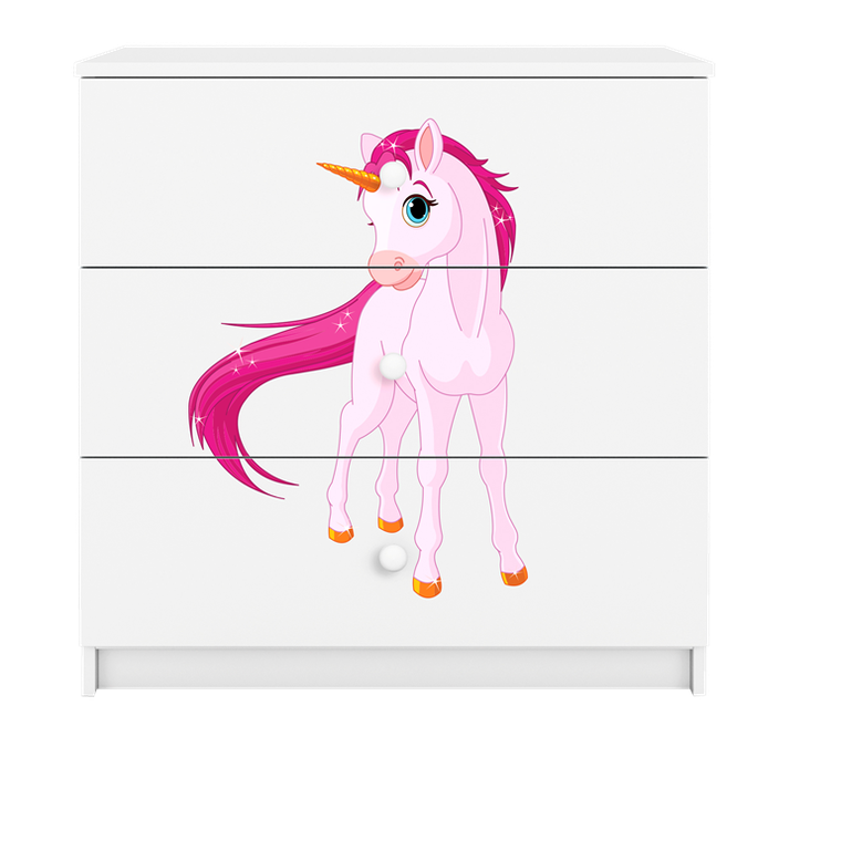 Kocot Kids, Babydreams, komoda, biała, jednorożec