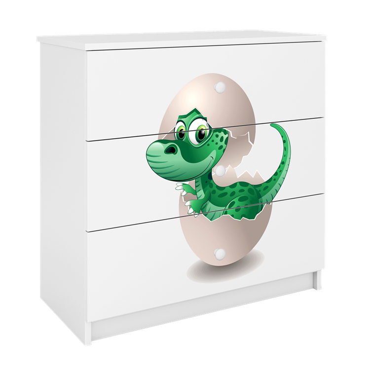 Kocot Kids, Babydreams, komoda, biała, mały dino