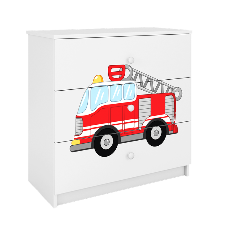 Kocot Kids, Babydreams, komoda, biała, straż pożarna