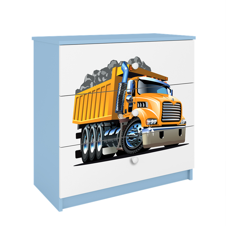 Kocot Kids, Babydreams, komoda, niebieska, ciężarówka