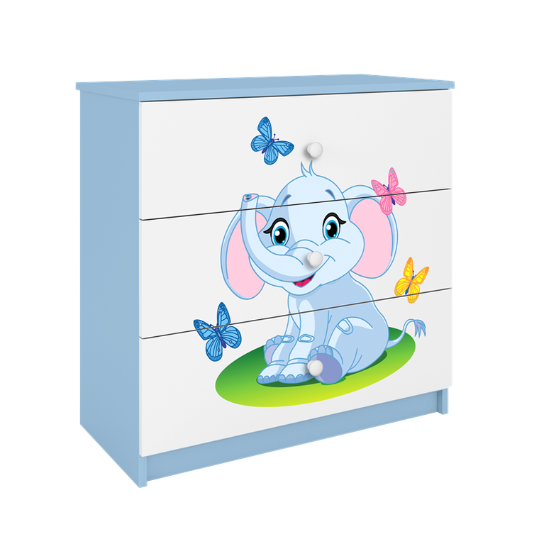 Kocot Kids, Babydreams, komoda, niebieska, słonik