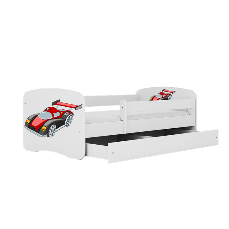 Kocot Kids, Babydreams, łóżko, białe, auto wyścigowe, 80-160 cm