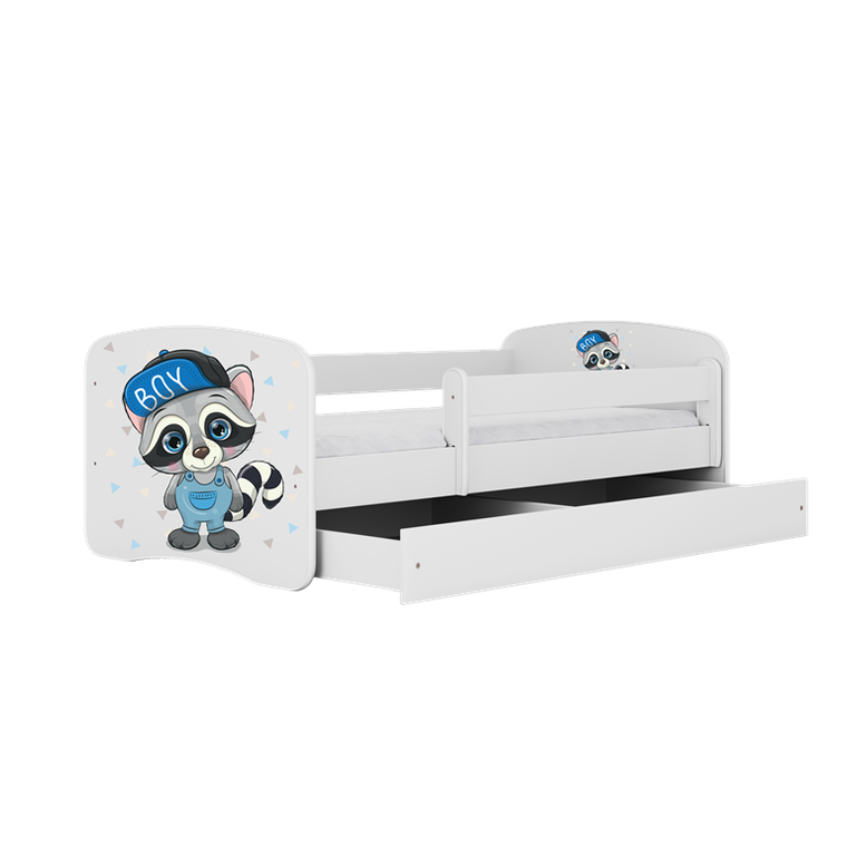 Kocot Kids, Babydreams, łóżko z materacem, białe, szop, 80-180 cm