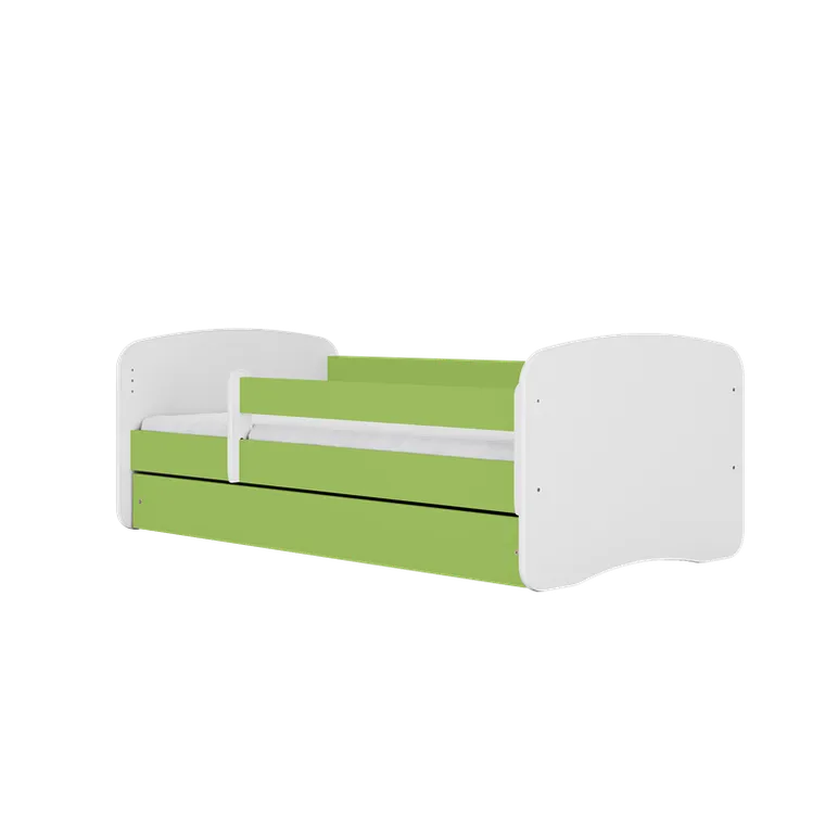 Kocot Kids, Babydreams, łóżko z szufladą i materacem, zielone, zoo, 80-180 cm