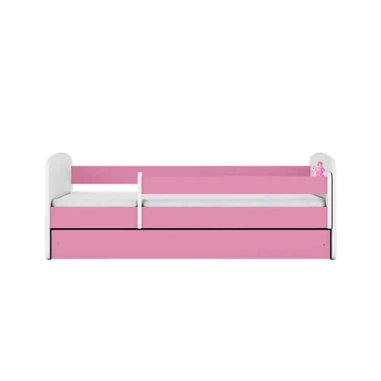Kocot Kids, Babydreams, łóżko z szufladą, różowe, księżniczka na koniku, 80-160 cm