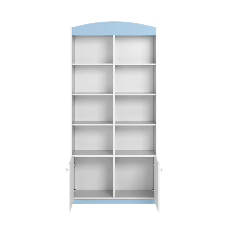 Kocot Kids, Babydreams, regał podwójny, zamknięty, niebieski