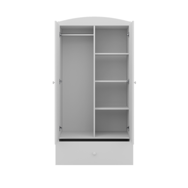 Kocot Kids, Babydreams, szafa, biała, księżniczka konik, 181.2-52-90 cm