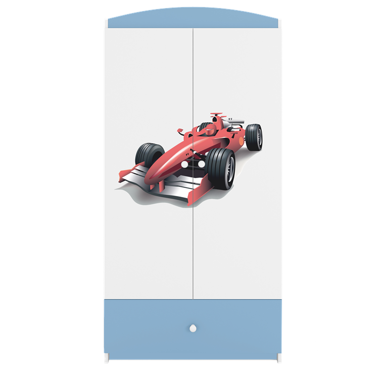 Kocot Kids, Babydreams, szafa, niebieska, formuła, 181.2-52-90 cm