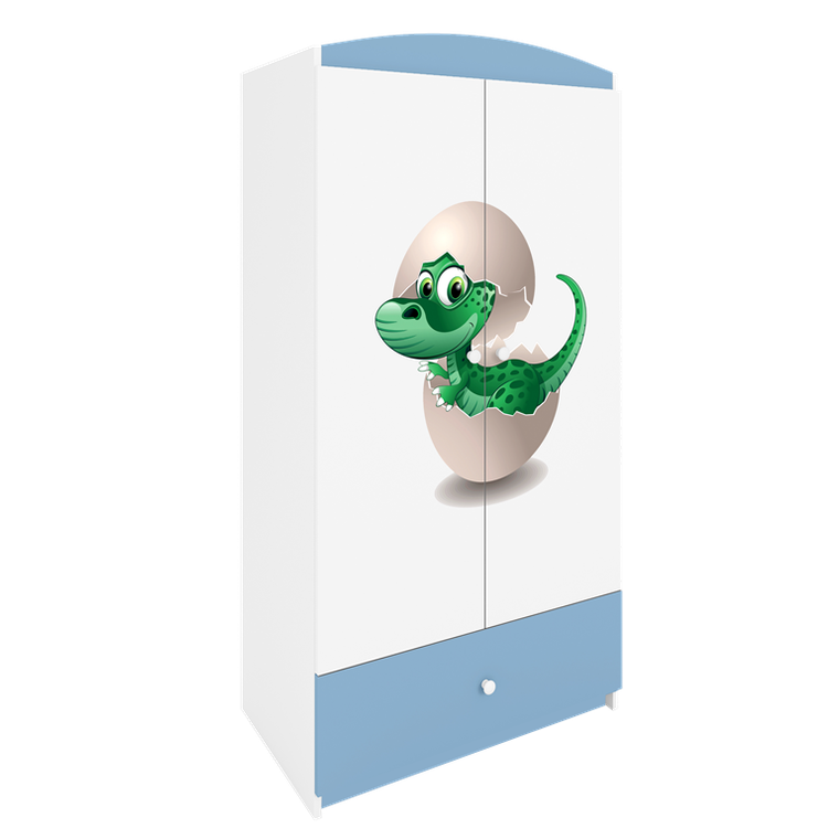 Kocot Kids, Babydreams, szafa, niebieska, mały dino, 181.2-52-90 cm