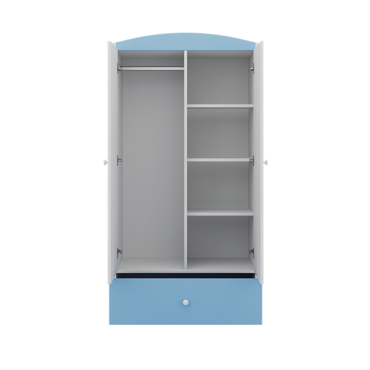 Kocot Kids, Babydreams, szafa, niebieska, wróżka z motylkami, 181.2-52-90 cm