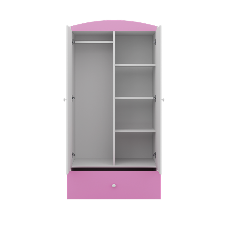 Kocot Kids, Babydreams, szafa, różowa, 181.2-52-90 cm