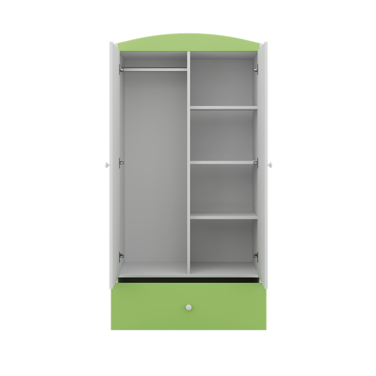 Kocot Kids, Babydreams, szafa, zielona, ciężarówka, 181.2-52-90 cm