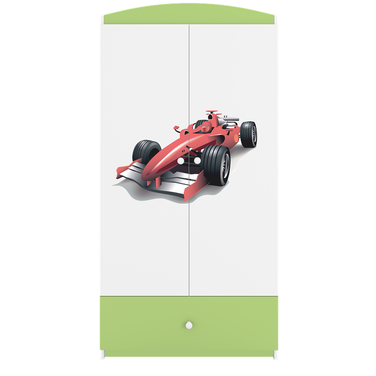 Kocot Kids, Babydreams, szafa, zielona, formuła, 181.2-52-90 cm