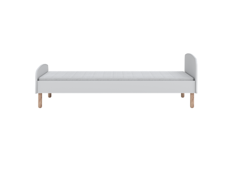 Kocot Kids, Emma, łóżko z materacem, białe, 90-200 cm