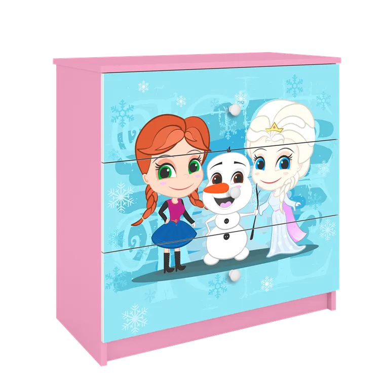 Kocot Kids, Kraina Lodu, Babydreams, komoda, różowa