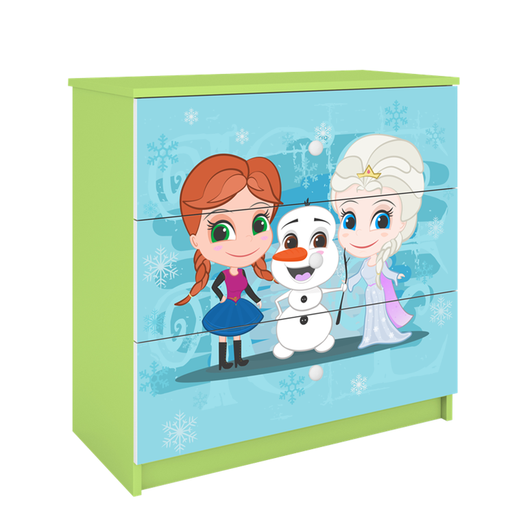 Kocot Kids, Kraina Lodu, Babydreams, komoda, zielona