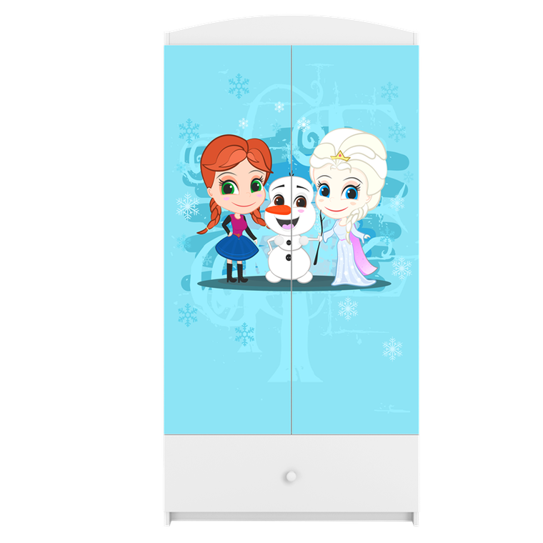 Kocot Kids, Kraina Lodu, Babydreams, szafa, biała, 181.2-52-90 cm