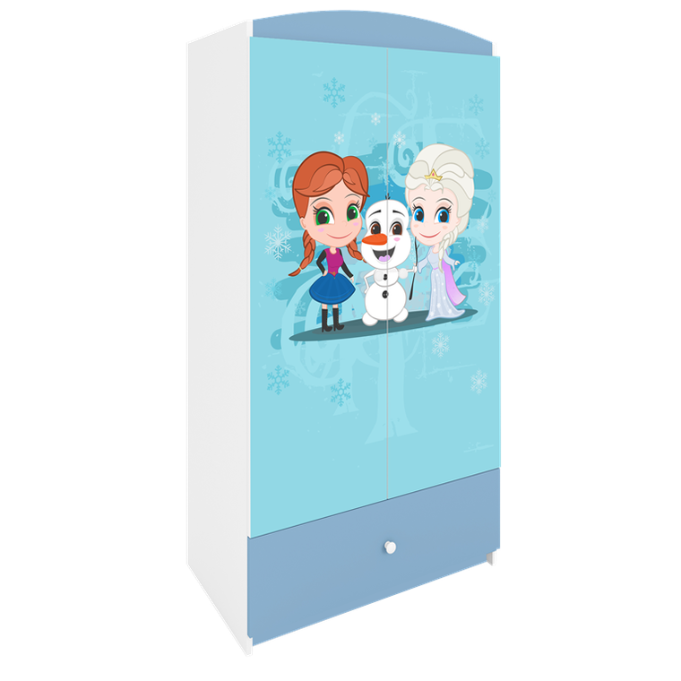 Kocot Kids, Kraina Lodu, Babydreams, szafa, niebieska, 181.2-52-90 cm