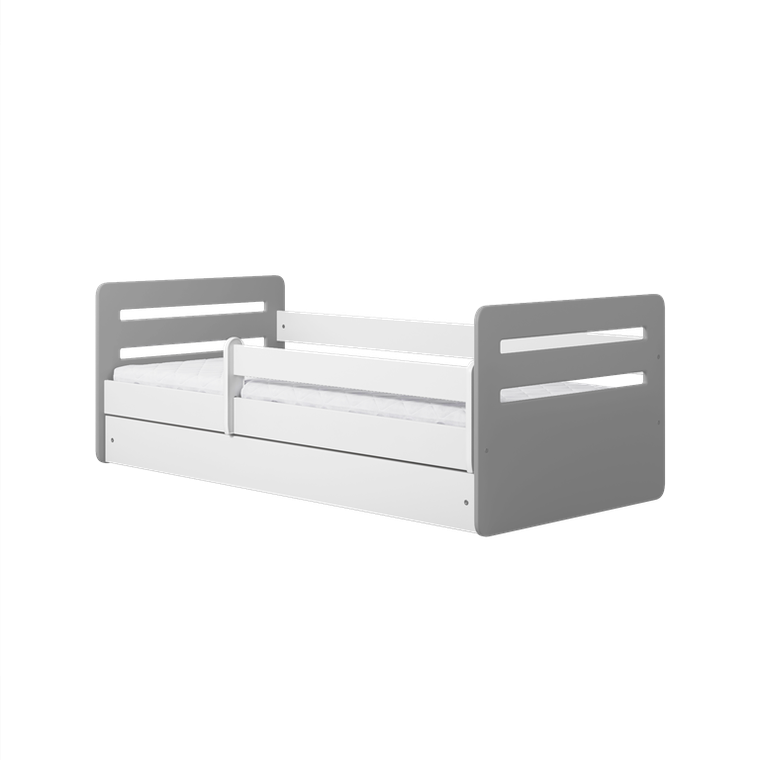 Kocot Kids, Tomi, łóżko z szufladą, szare, 80-180 cm